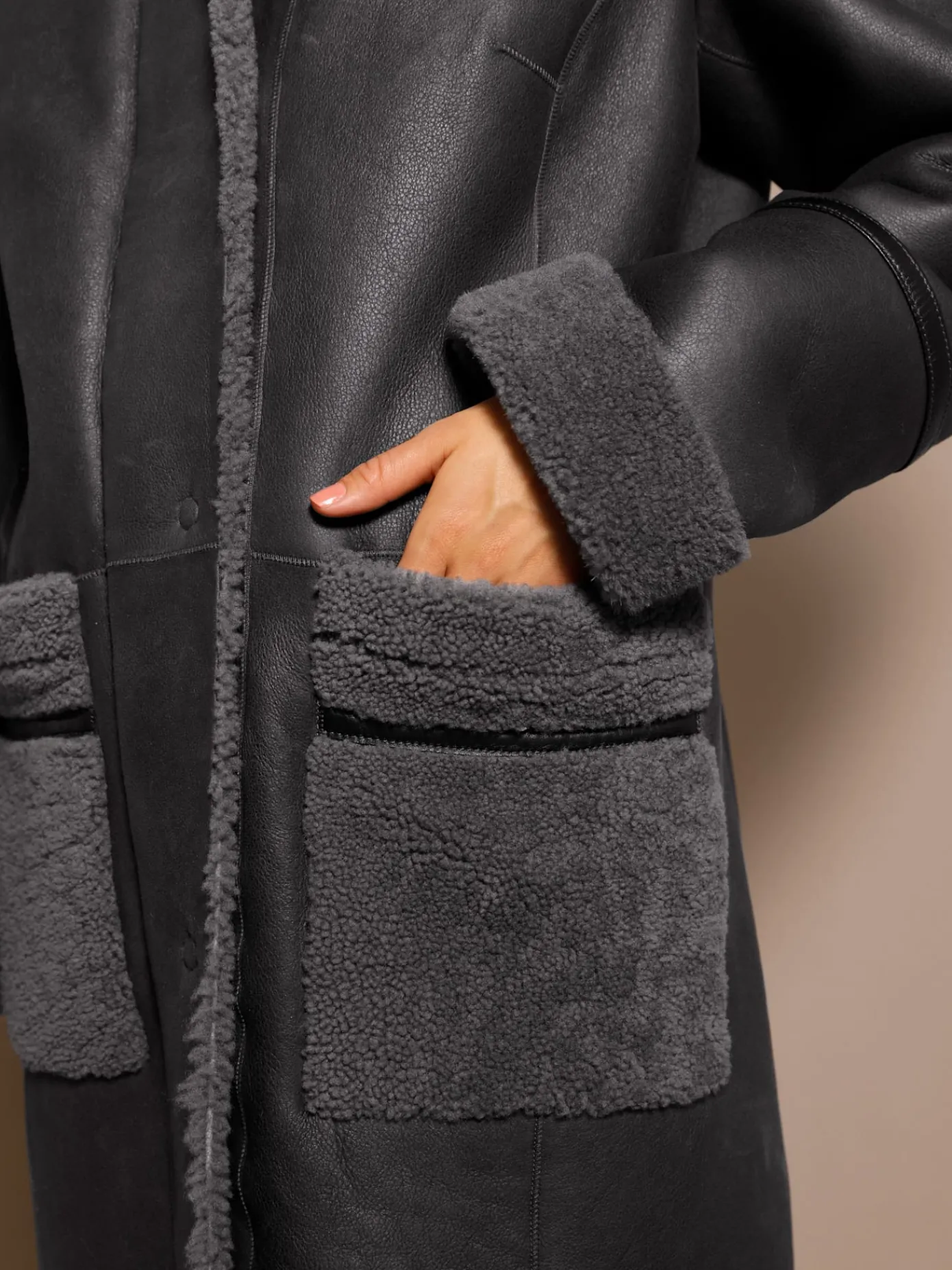 Mainpol Vestes<Veste en peau d'agneau 100% cuir agneau nappa