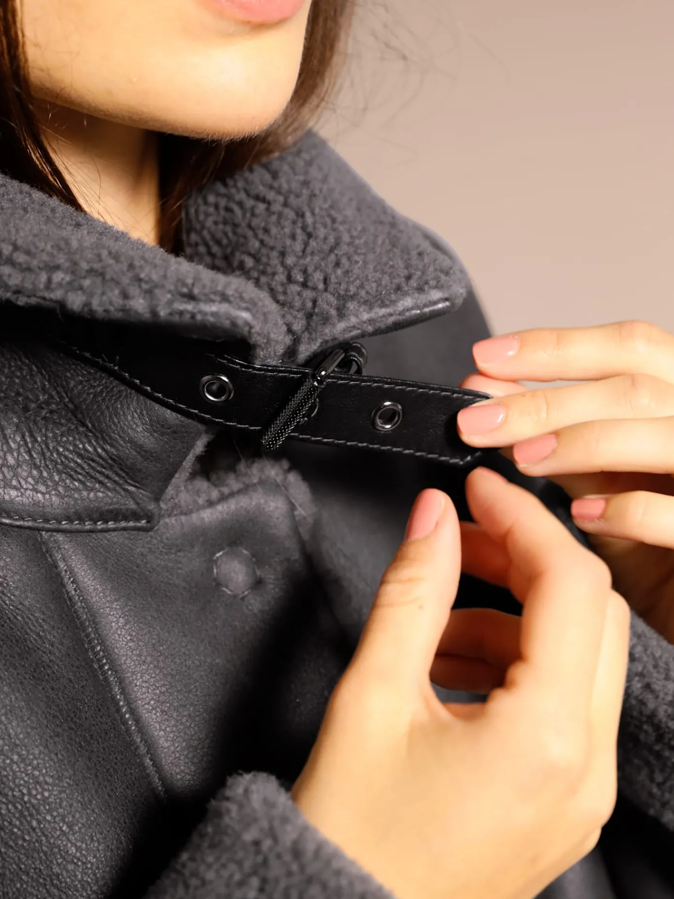 Mainpol Vestes<Veste en peau d'agneau 100% cuir agneau nappa