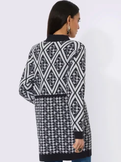 Creation L Gilets Et Cardigans<Veste en tricot ajouré 30% laine vierge (mérinos)