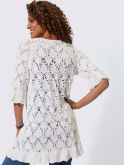 Gilets Et Cardigans<Veste en tricot ajouré motif ajouré léger