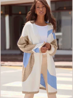 LASCANA Gilets Et Cardigans<Veste en tricot aspect duo de couleurs tendance