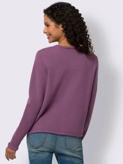 Linea Tesini Gilets Et Cardigans<Veste en tricot bords ondulés élégants