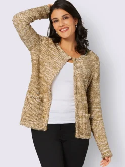 Creation L Gilets Et Cardigans<Veste en tricot boutons fantaisie dorés