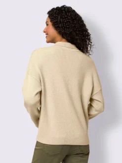 Linea Tesini Gilets Et Cardigans<Veste en tricot col polo sportif