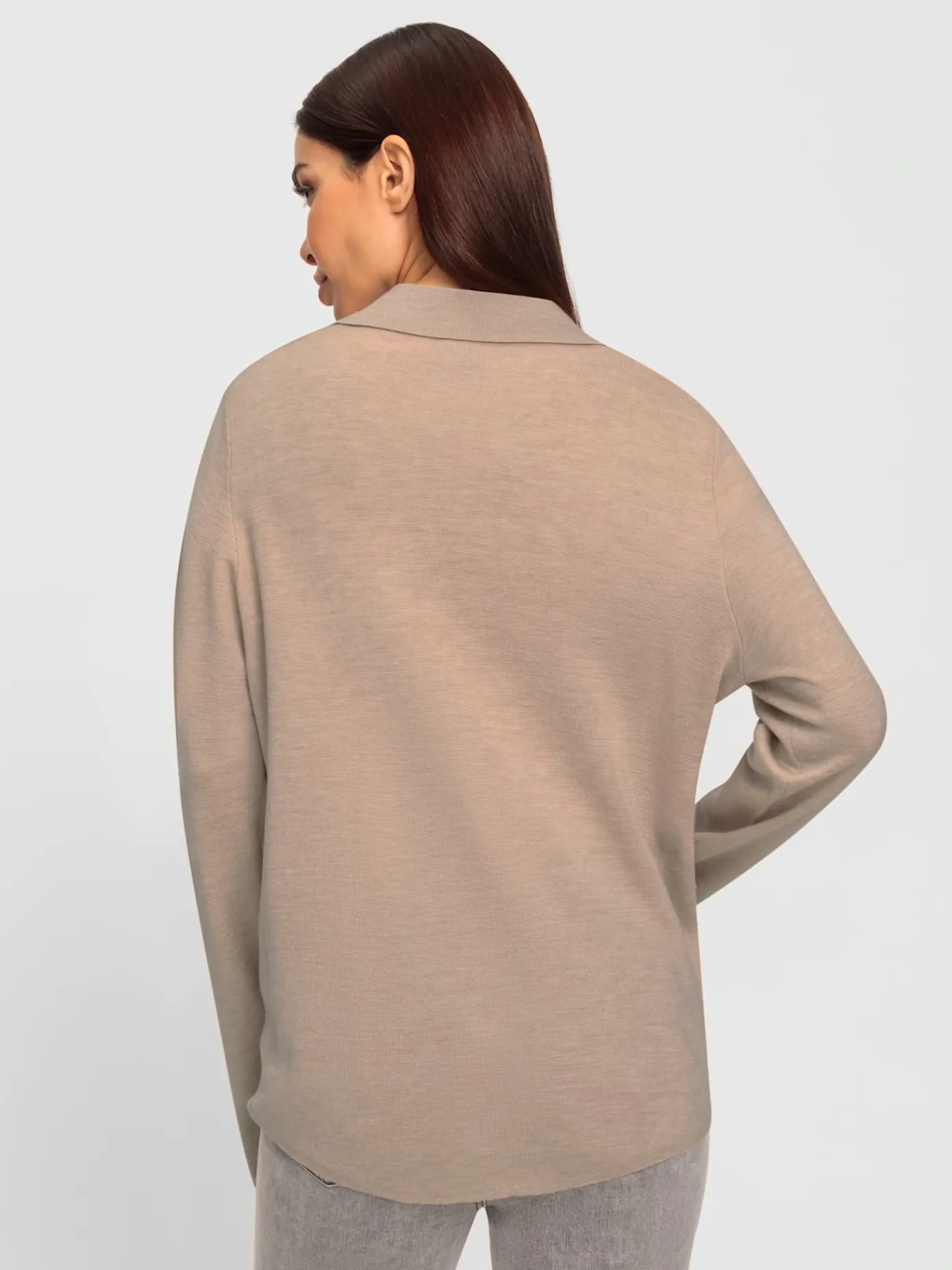 Rick Cardona Gilets Et Cardigans<Veste en tricot col polo à longue patte de boutonnage