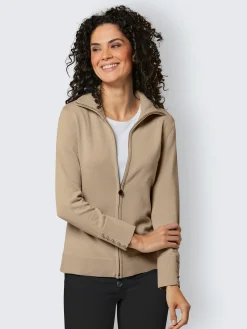 CREATION L PREMIUM Gilets Et Cardigans<Veste en tricot coton 100% qualité mercerisée