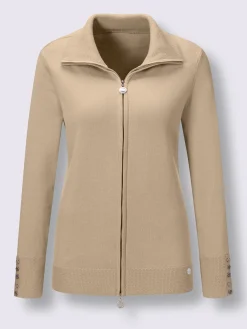 CREATION L PREMIUM Gilets Et Cardigans<Veste en tricot coton 100% qualité mercerisée