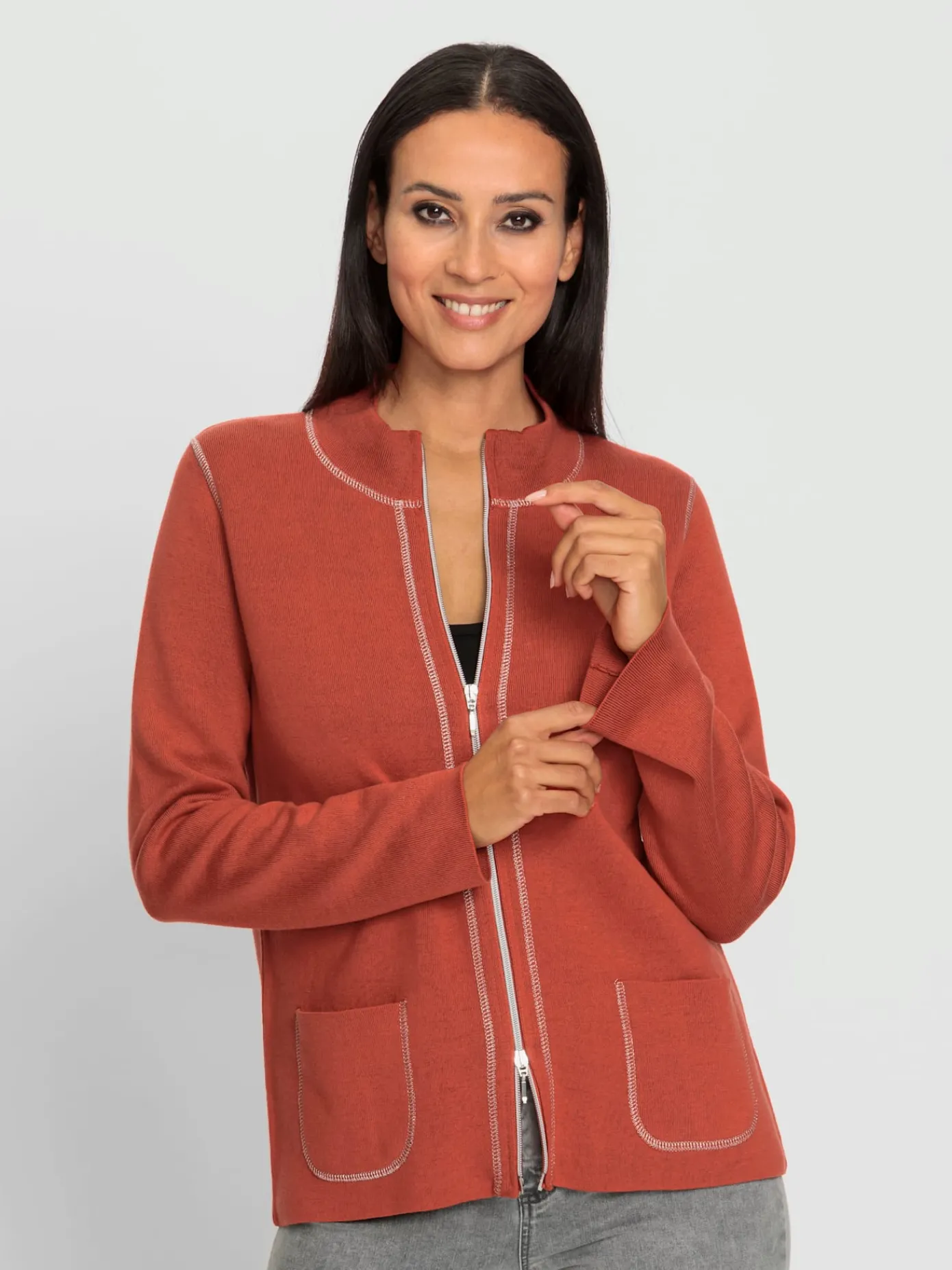 Rick Cardona Gilets Et Cardigans<Veste en tricot couture overlock