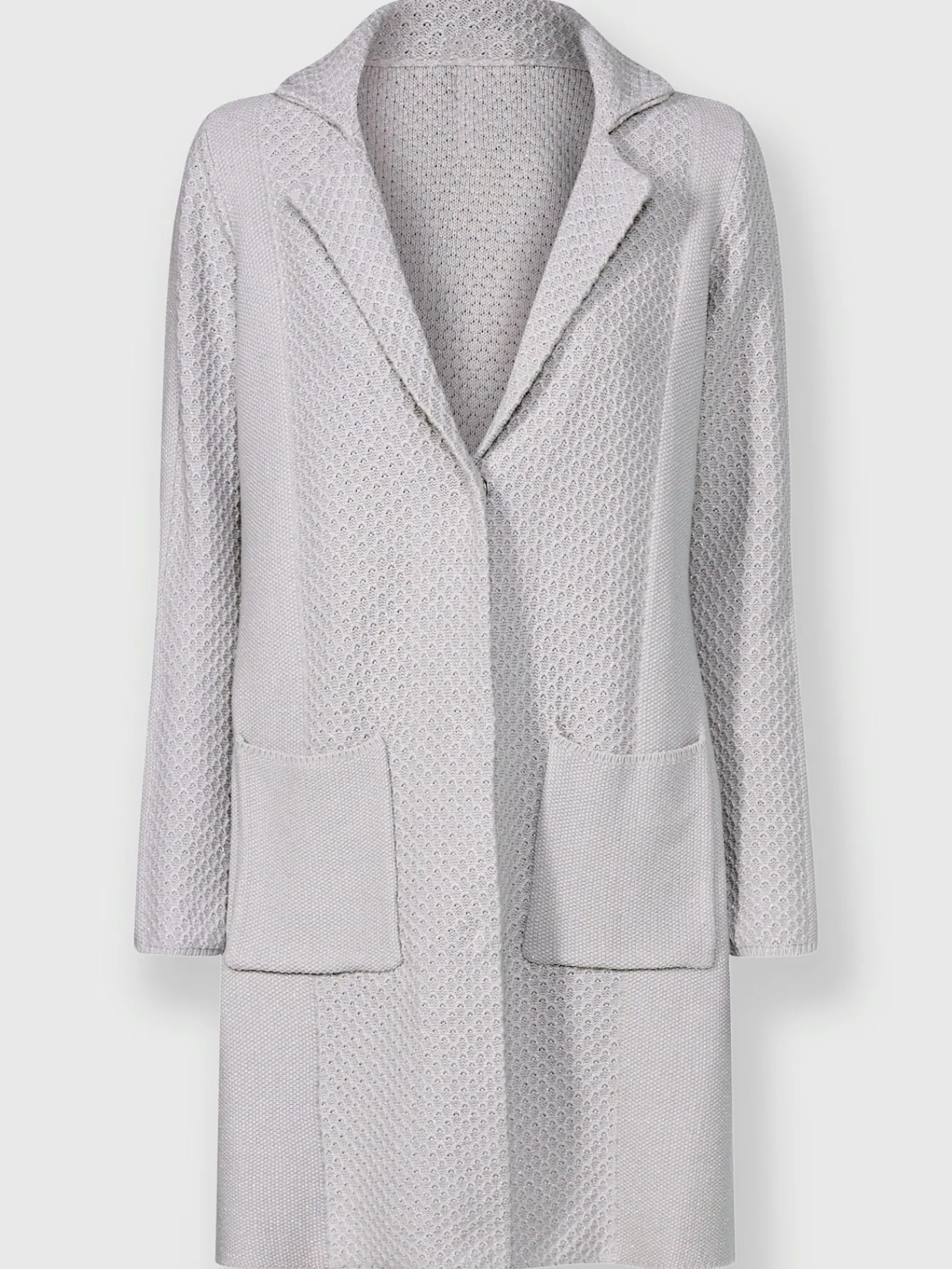 Rick Cardona Gilets Et Cardigans<Veste en tricot fil argenté brillant couleur argenté