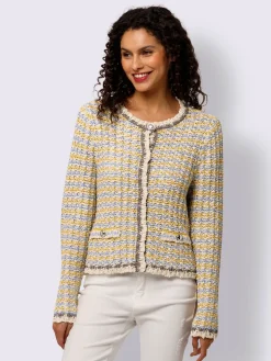 Linea Tesini Gilets Et Cardigans<Veste en tricot fil fantaisie brillant