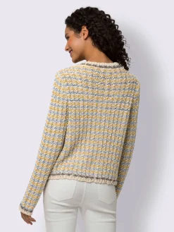 Linea Tesini Gilets Et Cardigans<Veste en tricot fil fantaisie brillant