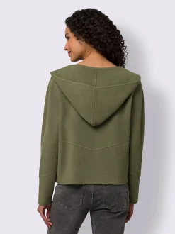 Linea Tesini Gilets Et Cardigans<Veste en tricot fin capuche tendance