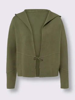 Linea Tesini Gilets Et Cardigans<Veste en tricot fin capuche tendance