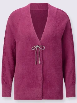 Creation L Gilets Et Cardigans<Veste en tricot fin encolure en v dégagée