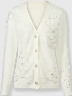 Ashley Brooke Gilets Et Cardigans<Veste en tricot fin mélange doux de viscose et de coton