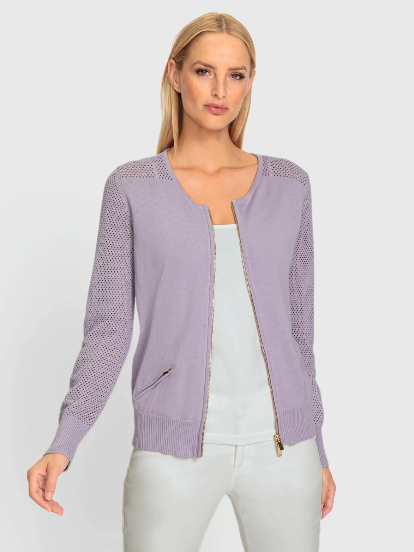 Rick Cardona Gilets Et Cardigans<Veste en tricot fin motif tricot ajouré tendance