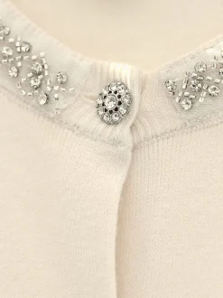 Ashley Brooke Gilets Et Cardigans<Veste en tricot fin petites pierres brillantes fantaisie