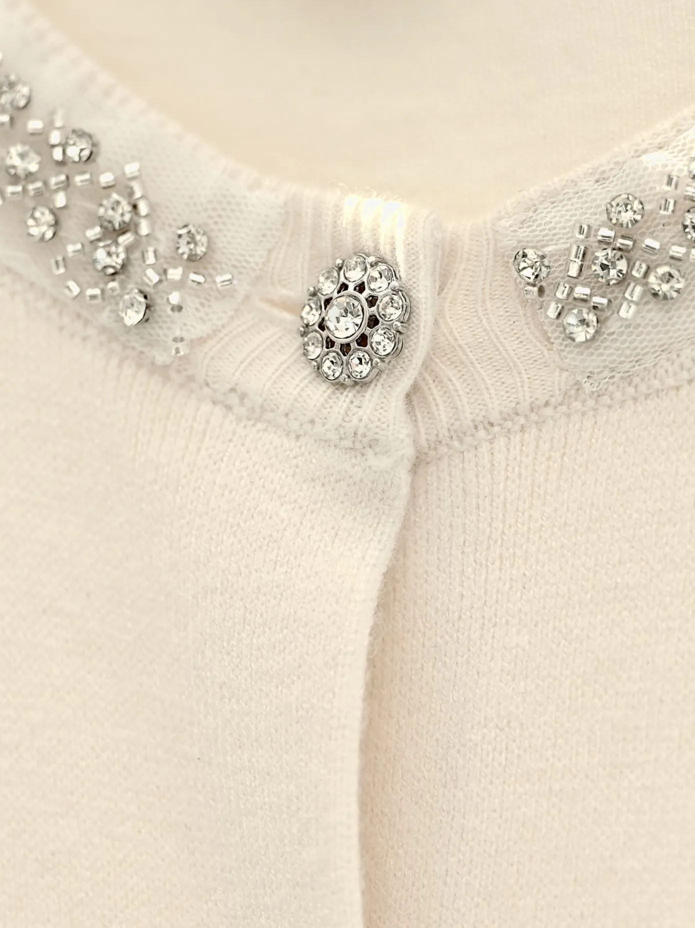 Ashley Brooke Gilets Et Cardigans<Veste en tricot fin petites pierres brillantes fantaisie