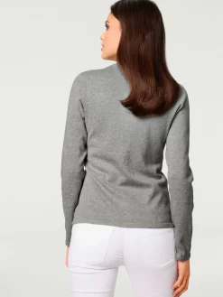 Linea Tesini Gilets Et Cardigans<Veste en tricot fin superbe basique avec poches plaquées