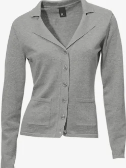 Linea Tesini Gilets Et Cardigans<Veste en tricot fin superbe basique avec poches plaquées