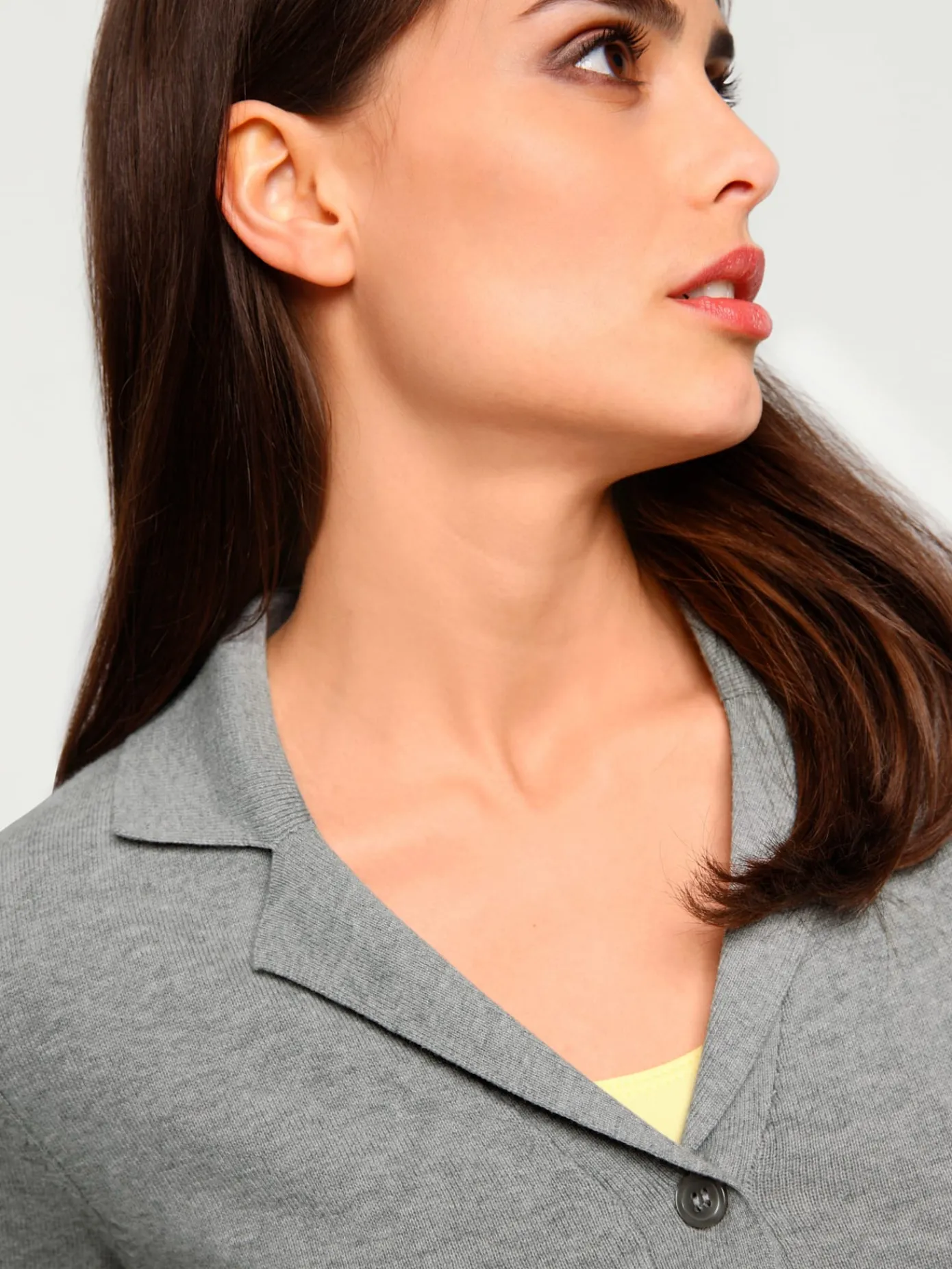 Linea Tesini Gilets Et Cardigans<Veste en tricot fin superbe basique avec poches plaquées