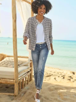 Linea Tesini Gilets Et Cardigans<Veste en tricot forme blouson tendance