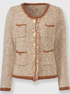 Ashley Brooke Gilets Et Cardigans<Veste en tricot franges tendance