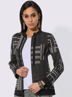 Creation L Gilets Et Cardigans<Veste en tricot jacquard avec viscose (ecovero)