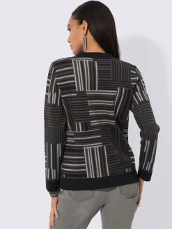 Creation L Gilets Et Cardigans<Veste en tricot jacquard avec viscose (ecovero)