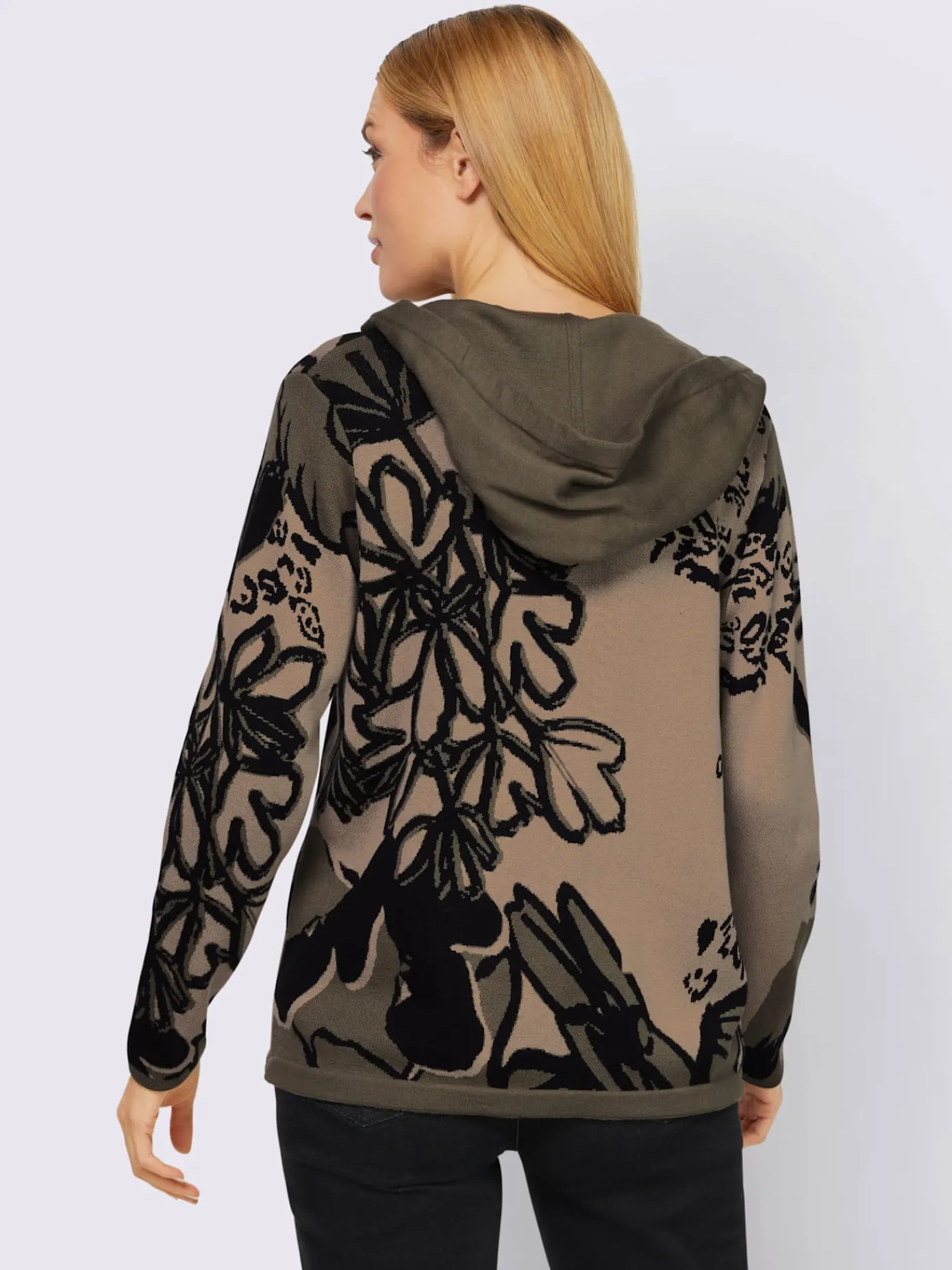 Rick Cardona Gilets Et Cardigans<Veste en tricot jacquard joli jacquard à l'aspect animal