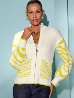 Creation L Gilets Et Cardigans<Veste en tricot jacquard douceur et bien-être