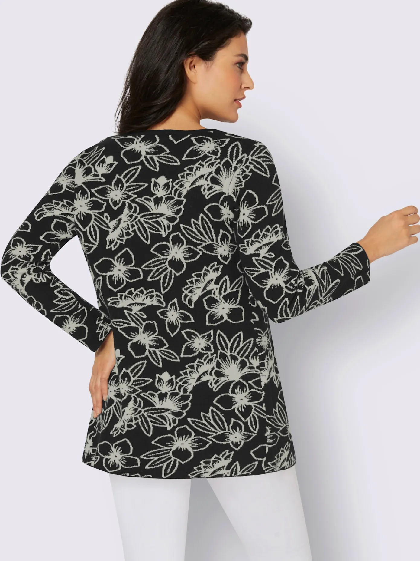 Creation L Gilets Et Cardigans<Veste en tricot jacquard 50% laine vierge