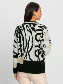 Rick Cardona Gilets Et Cardigans<Veste en tricot jacquard superbe motif jacquard