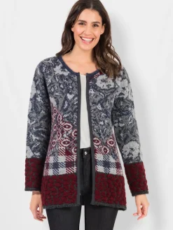 Gilets Et Cardigans<Veste en tricot jacquard joli motif jacquard