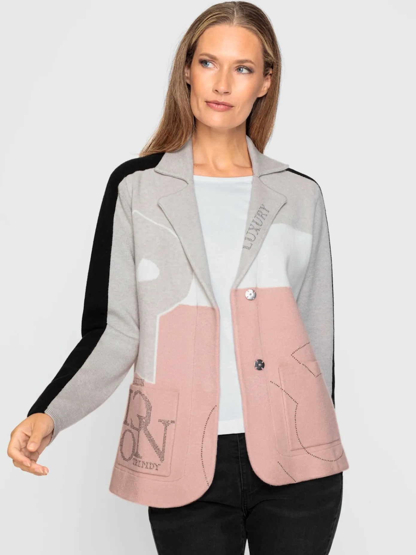Rick Cardona Gilets Et Cardigans<Veste en tricot jacquard motif patchwork