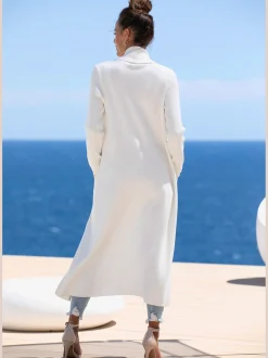 LASCANA Gilets Et Cardigans<Veste en tricot long manteau en tricot en mélange de viscose