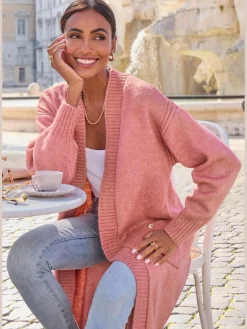 LASCANA Gilets Et Cardigans<Veste en tricot longueur mollet à la coupe ouverte