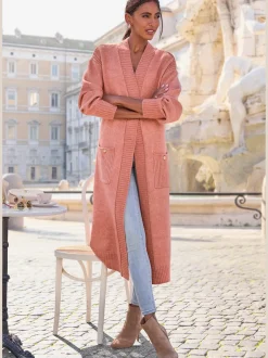 LASCANA Gilets Et Cardigans<Veste en tricot longueur mollet à la coupe ouverte