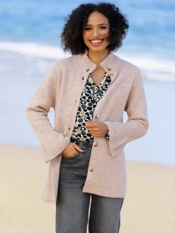 Linea Tesini Gilets Et Cardigans<Veste en tricot manches à volants tendance