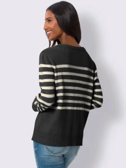 Best Connection Gilets Et Cardigans<Veste en tricot motif à rayures exclusif