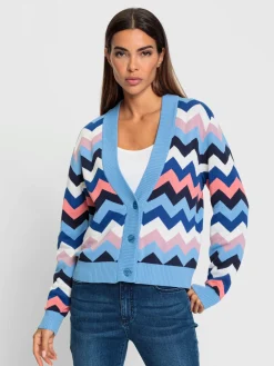Rick Cardona Gilets Et Cardigans<Veste en tricot motif zigzag tendance