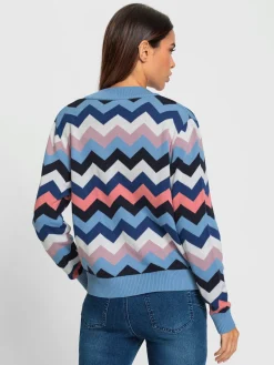 Rick Cardona Gilets Et Cardigans<Veste en tricot motif zigzag tendance