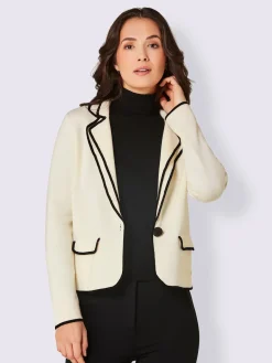 CREATION L PREMIUM Gilets Et Cardigans<Veste en tricot pure laine mérinos