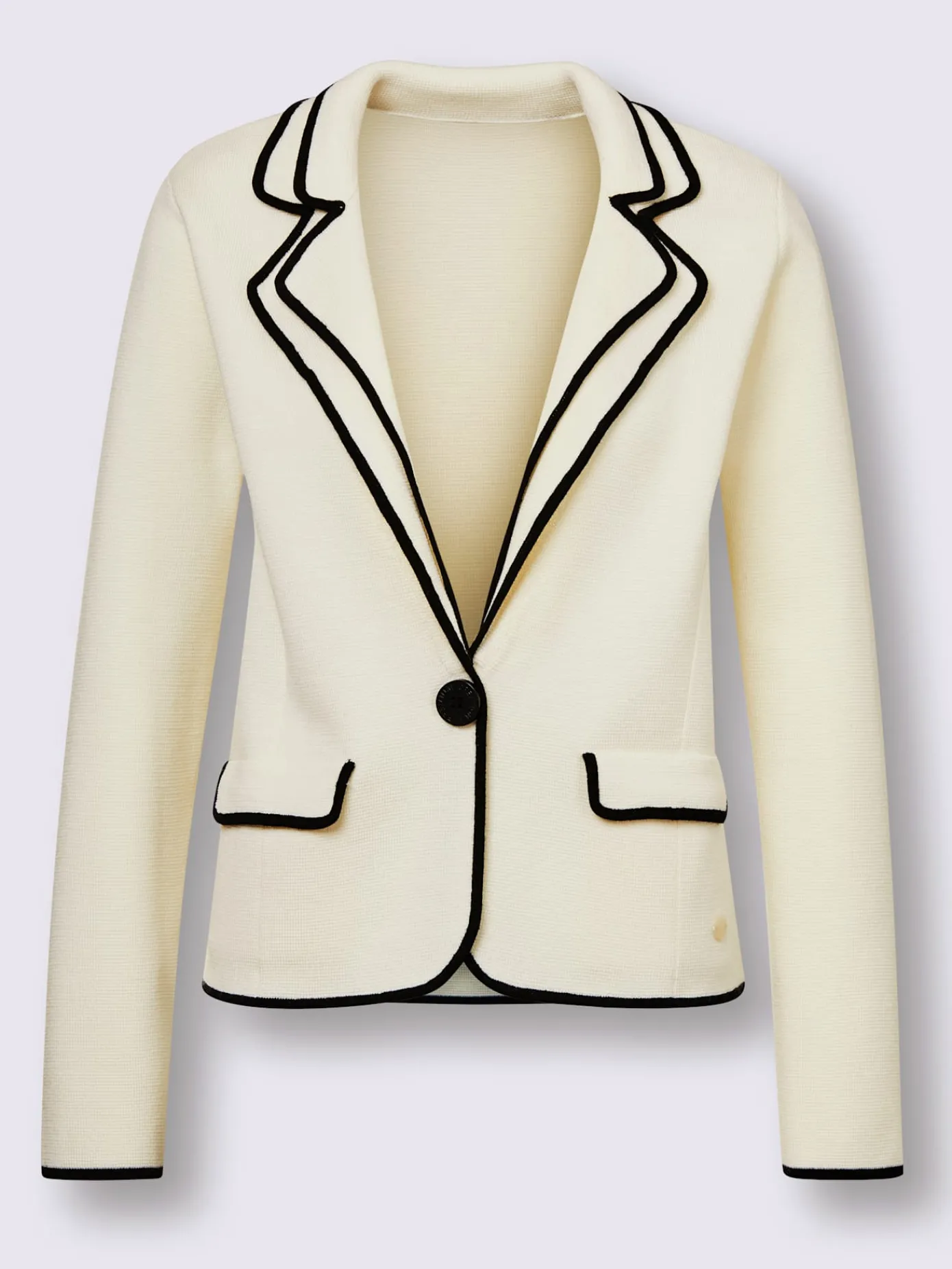 CREATION L PREMIUM Gilets Et Cardigans<Veste en tricot pure laine mérinos