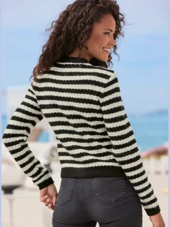 LASCANA Gilets Et Cardigans<Veste en tricot rayures tendance
