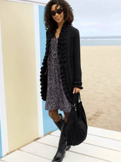 Linea Tesini Gilets Et Cardigans<Veste en tricot superbe mélange de motifs tricotés