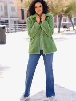 Vestes<Veste imitation fourrure polyester recyclé