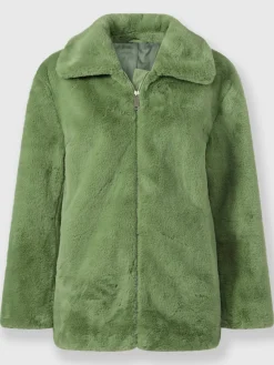 Vestes<Veste imitation fourrure polyester recyclé