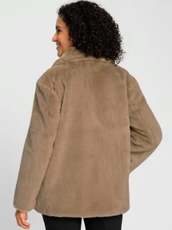 Vestes<Veste imitation fourrure polyester recyclé