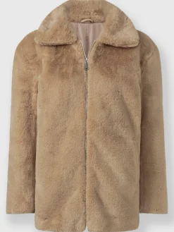 Vestes<Veste imitation fourrure polyester recyclé